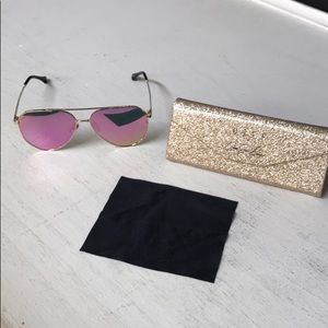 Hot pink DIFF aviators